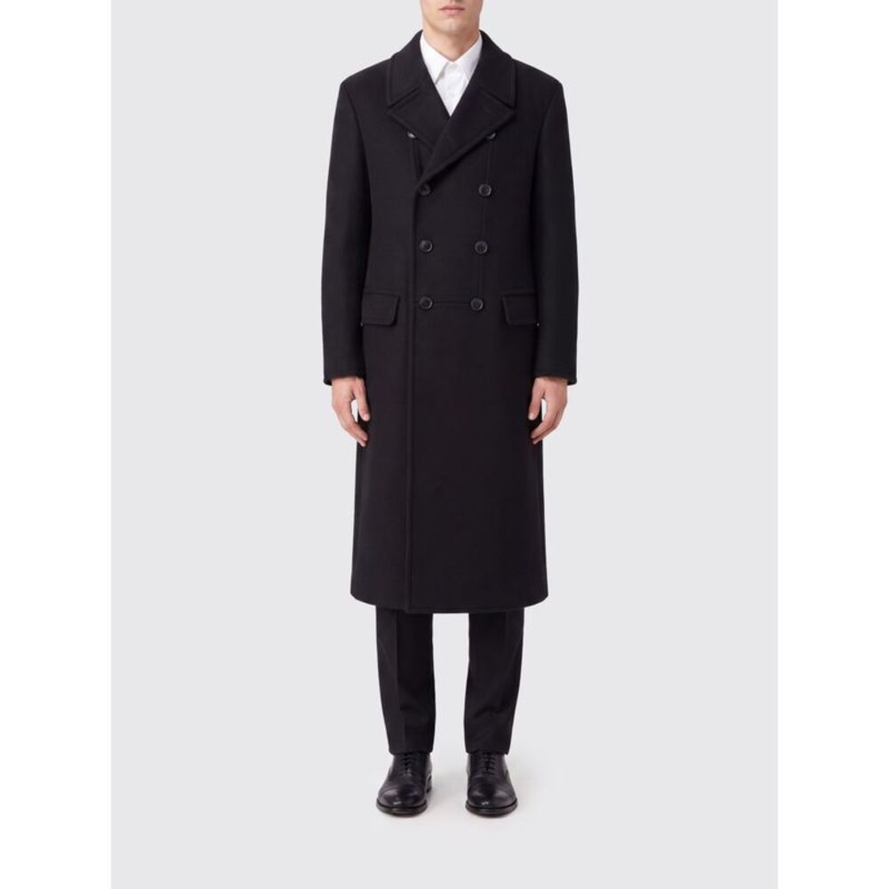 Tom Ford Double-Breasted Virgin Wool And Cashmere Blend Coat With Peak Lapels